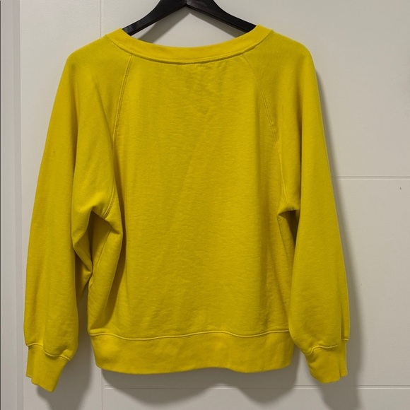 GAP lemon yellow graphic sweatshirt ‘established ‘69 California’ size medium - Picture 4 of 9